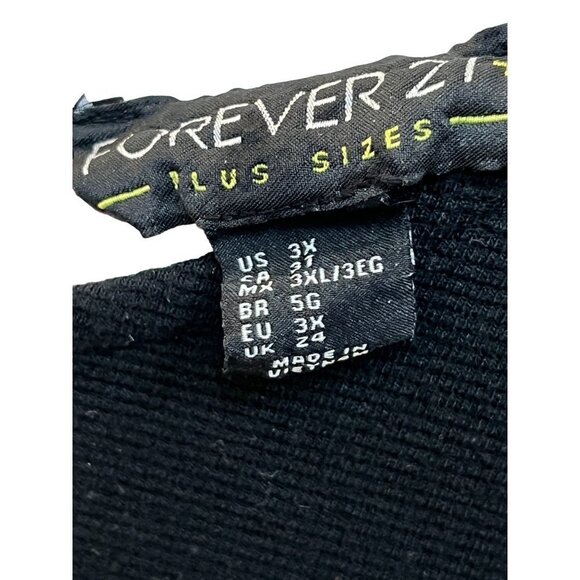 FOREVER 21 Plus Sizes Womens Multicolored Striped Dress Size 3X XXXL 3XL - Picture 3 of 3